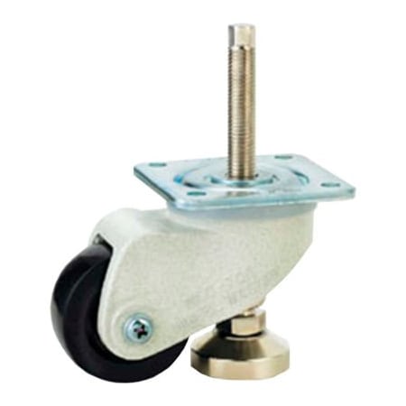 Wm Casters WMI Caster and Leveler in One Unit - 770 Lb. Capacity - Plate Mounted WMLC-700FS